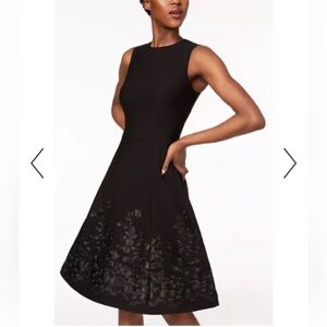 Calvin Klein Fit and Flare embroidered midi dress- worn about 3 times.159 retail